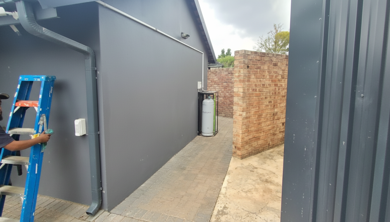 High-definition exterior gas line routing installation in Pretoria