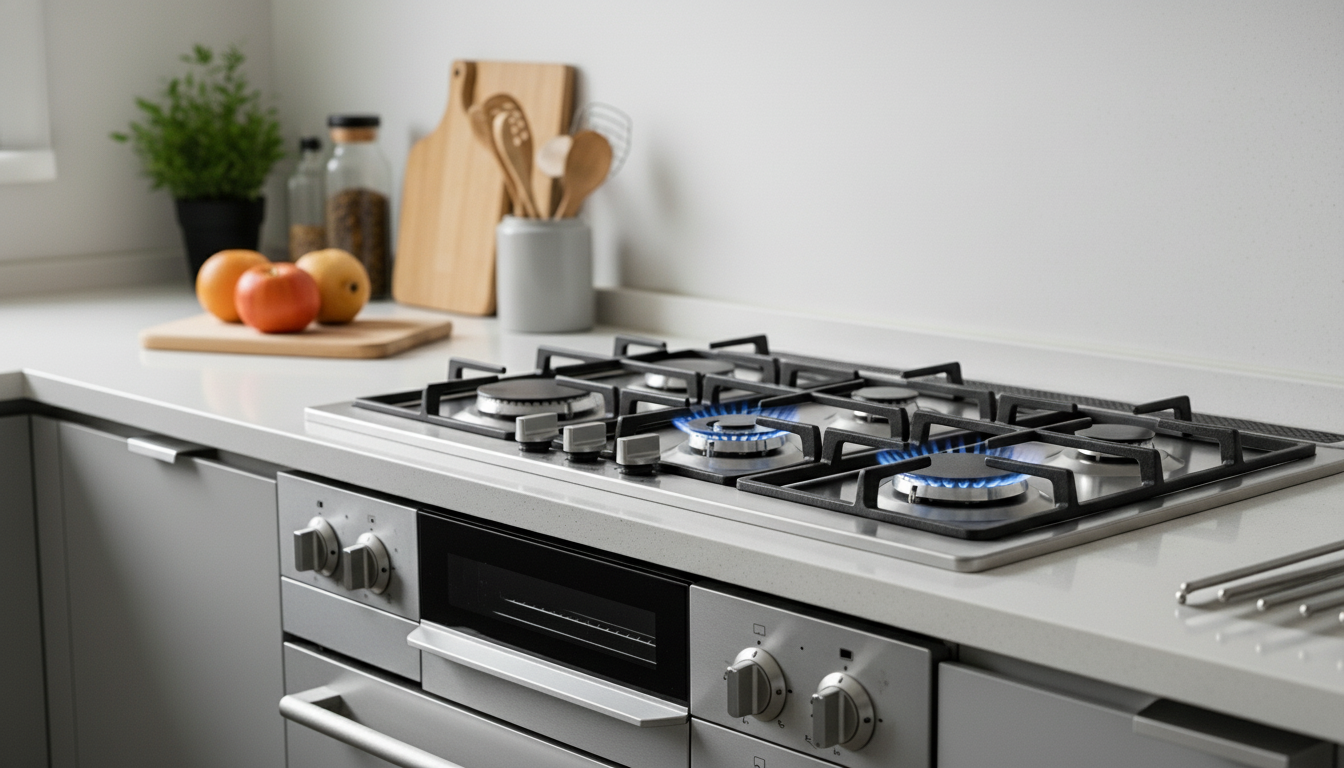 Reliable gas stove installation services in Pretoria in a modern kitchen